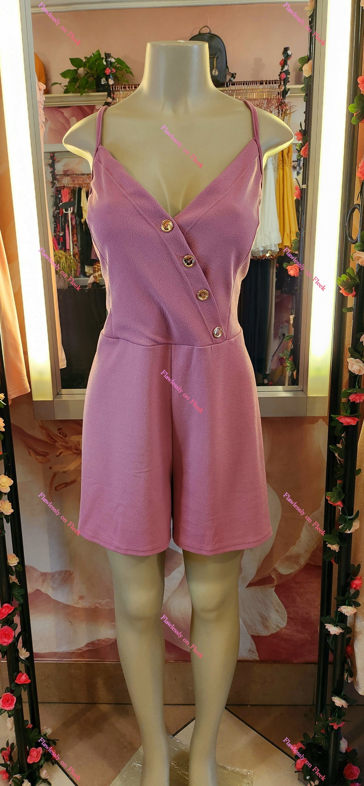 Button Design Romper