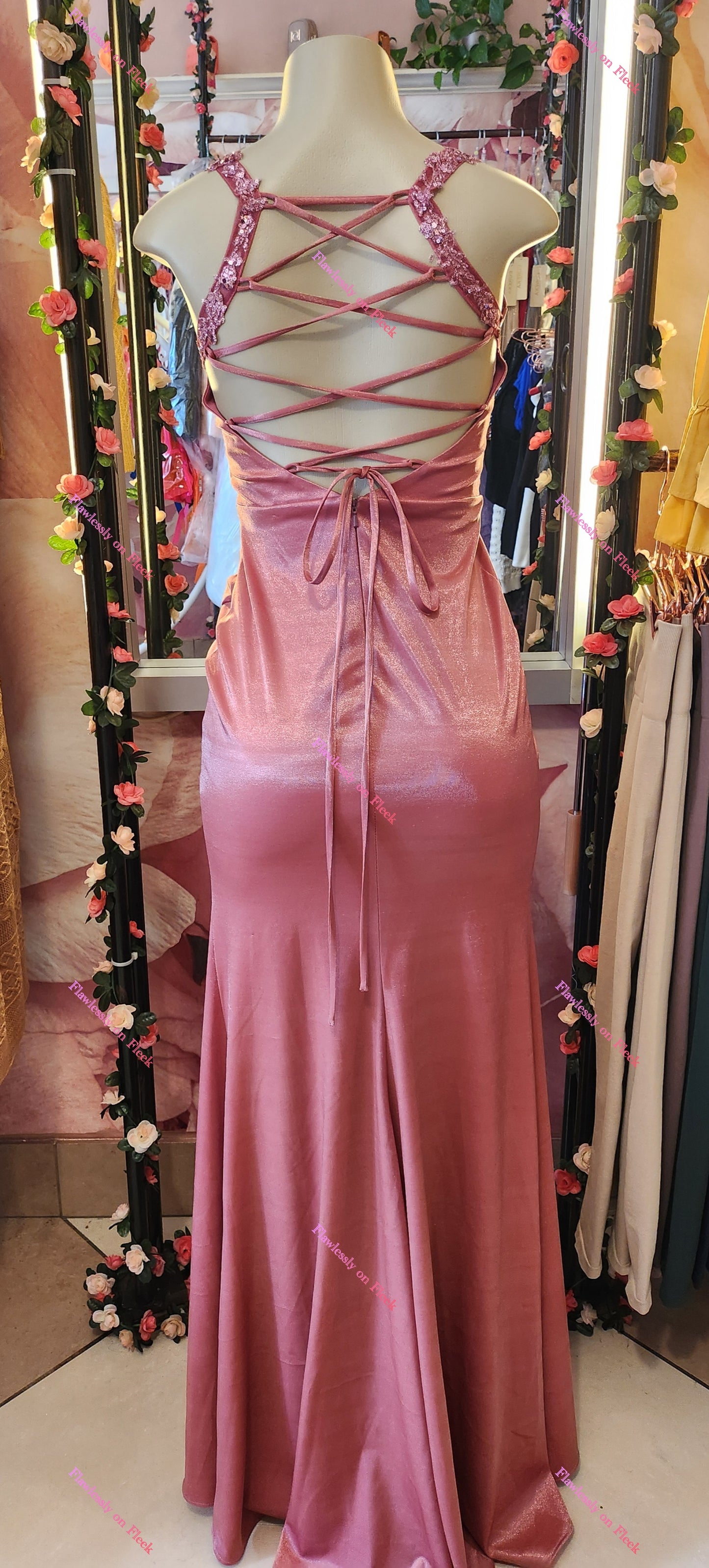 Vintage Dusty Rose Dress