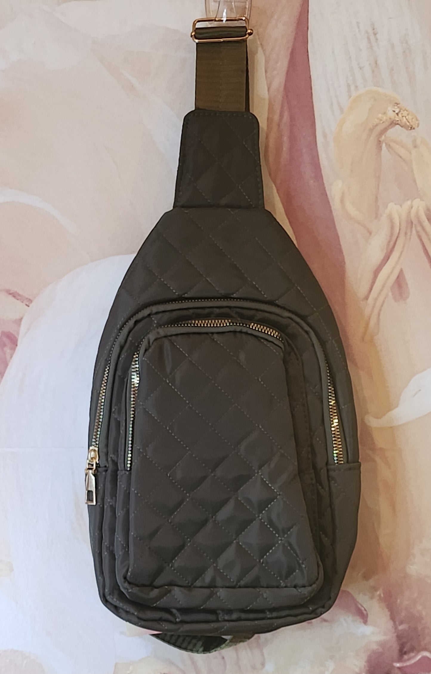 Mini mochila bandolera acolchada