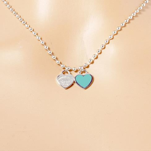 Collar de doble corazón