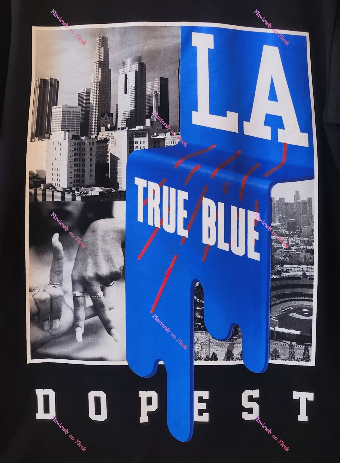 True Blue LA Dopest Graphic T-Shirt
