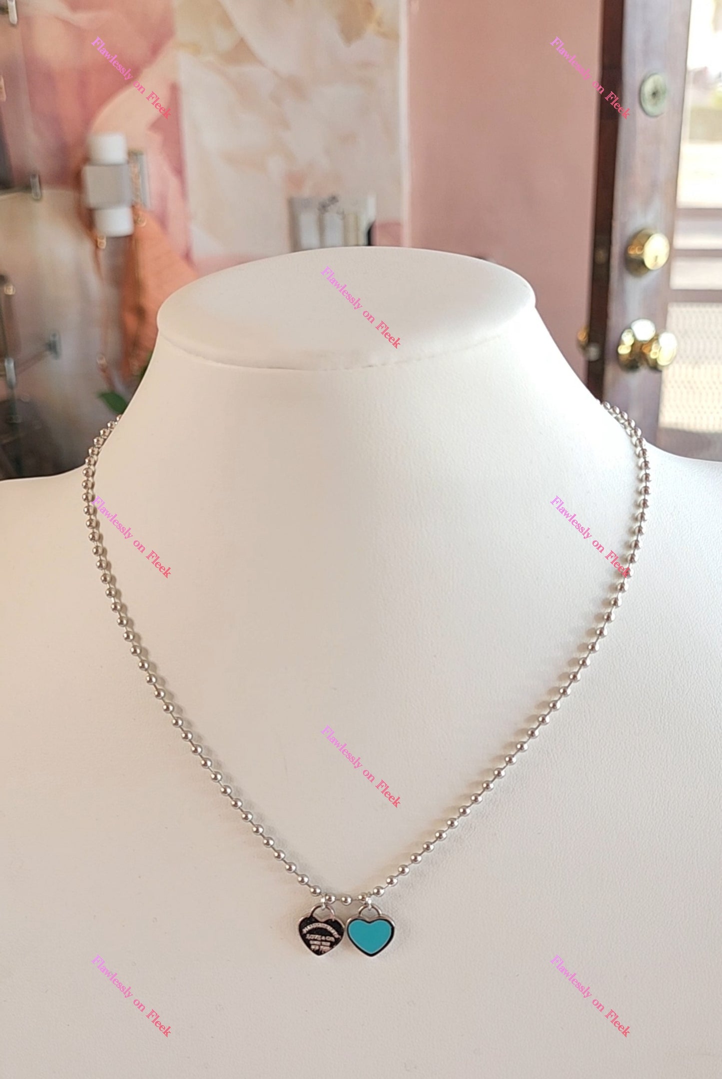 Collar de doble corazón