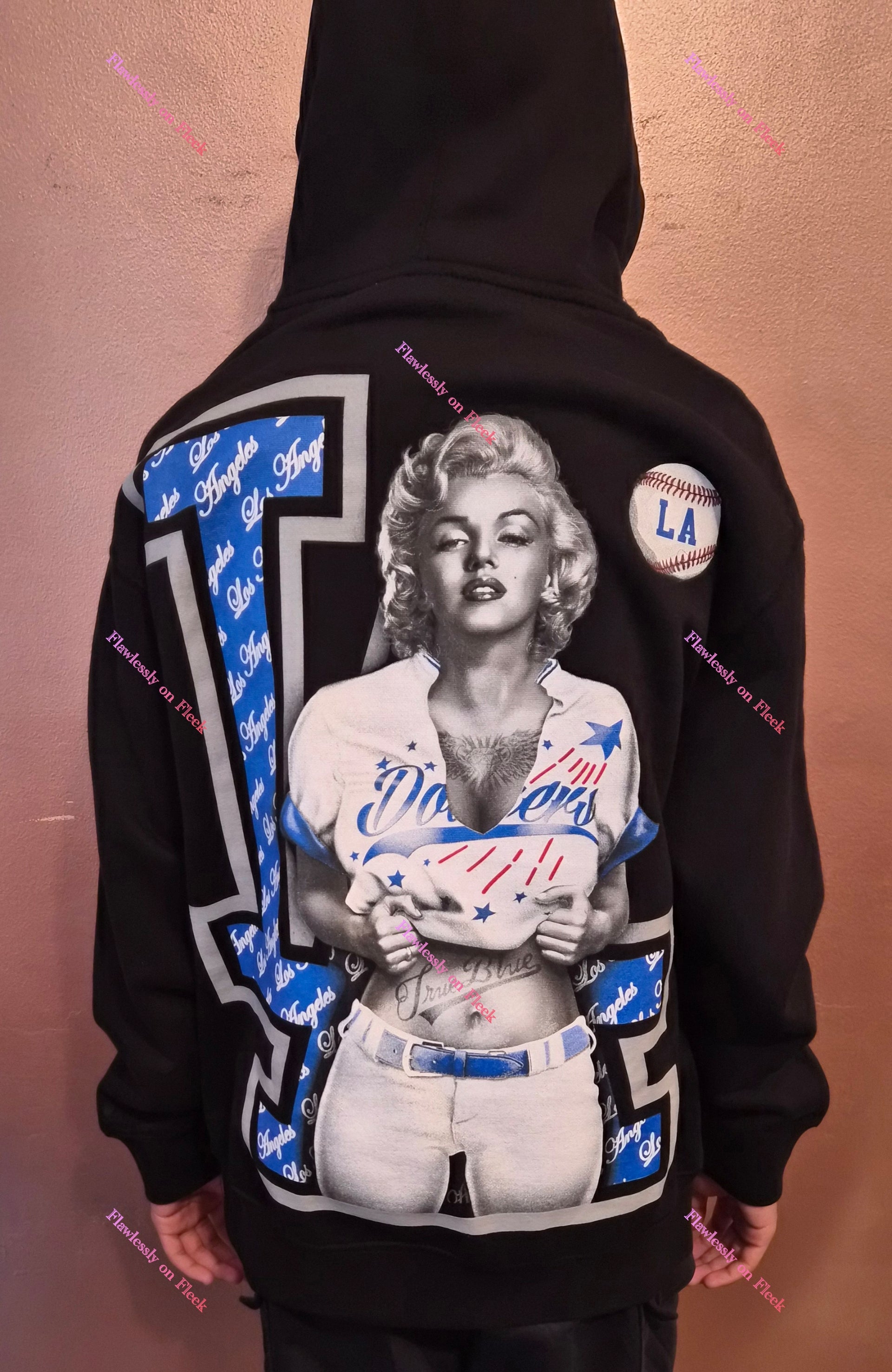 LA Dodgers Marilyn Monroe Hoodie – Flawlessly On Fleek