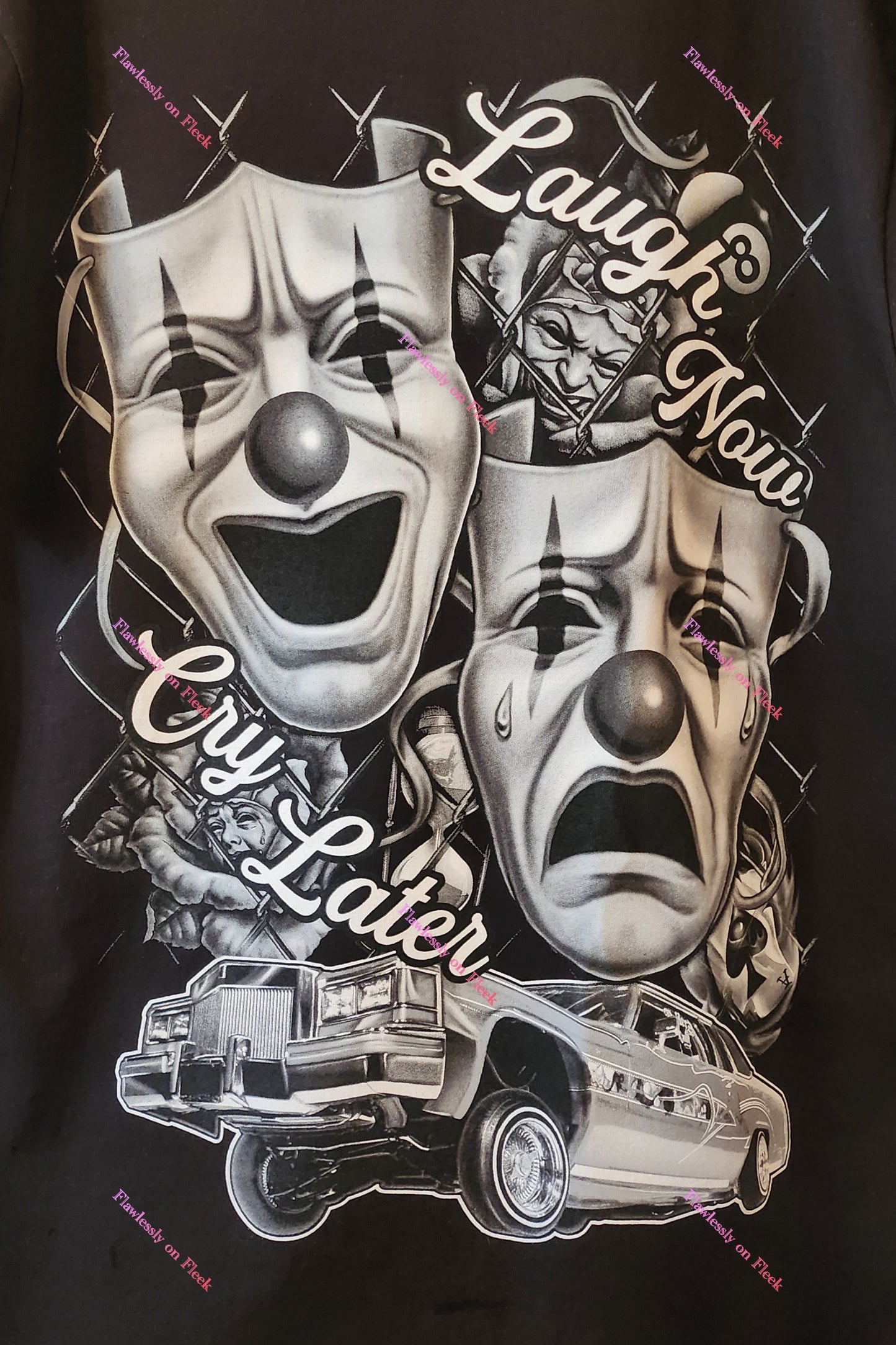 Camiseta gráfica Ríete ahora, llora después