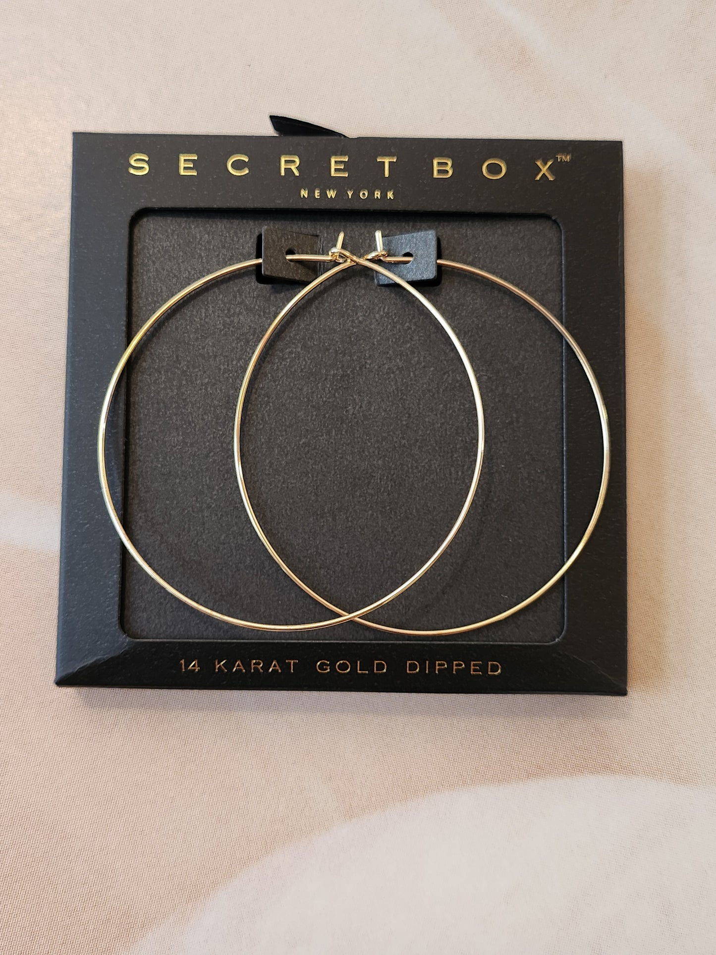 Thin Hoop 14kt Gold Dipped Earrings