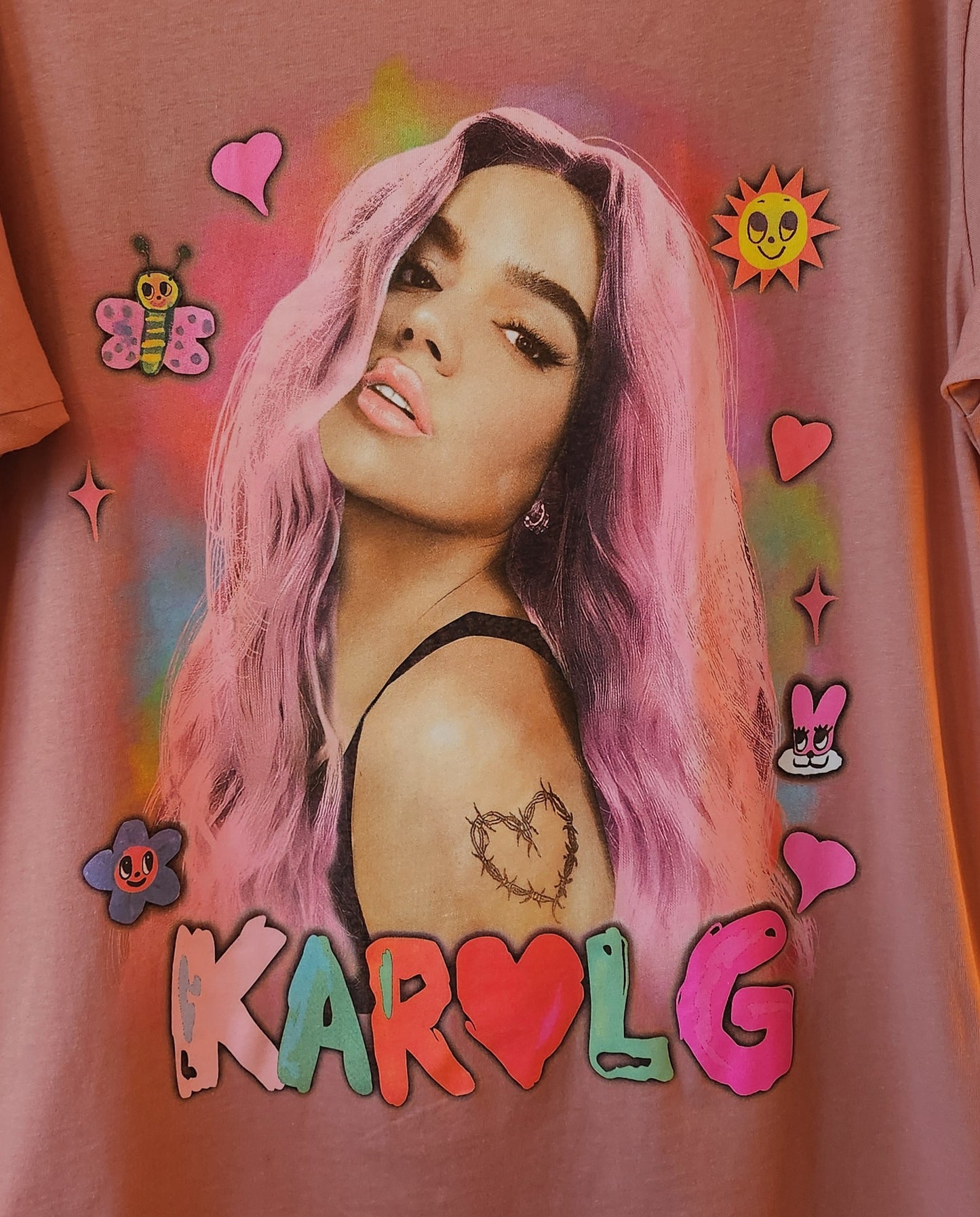 Karol G Pink Hair T-Shirt