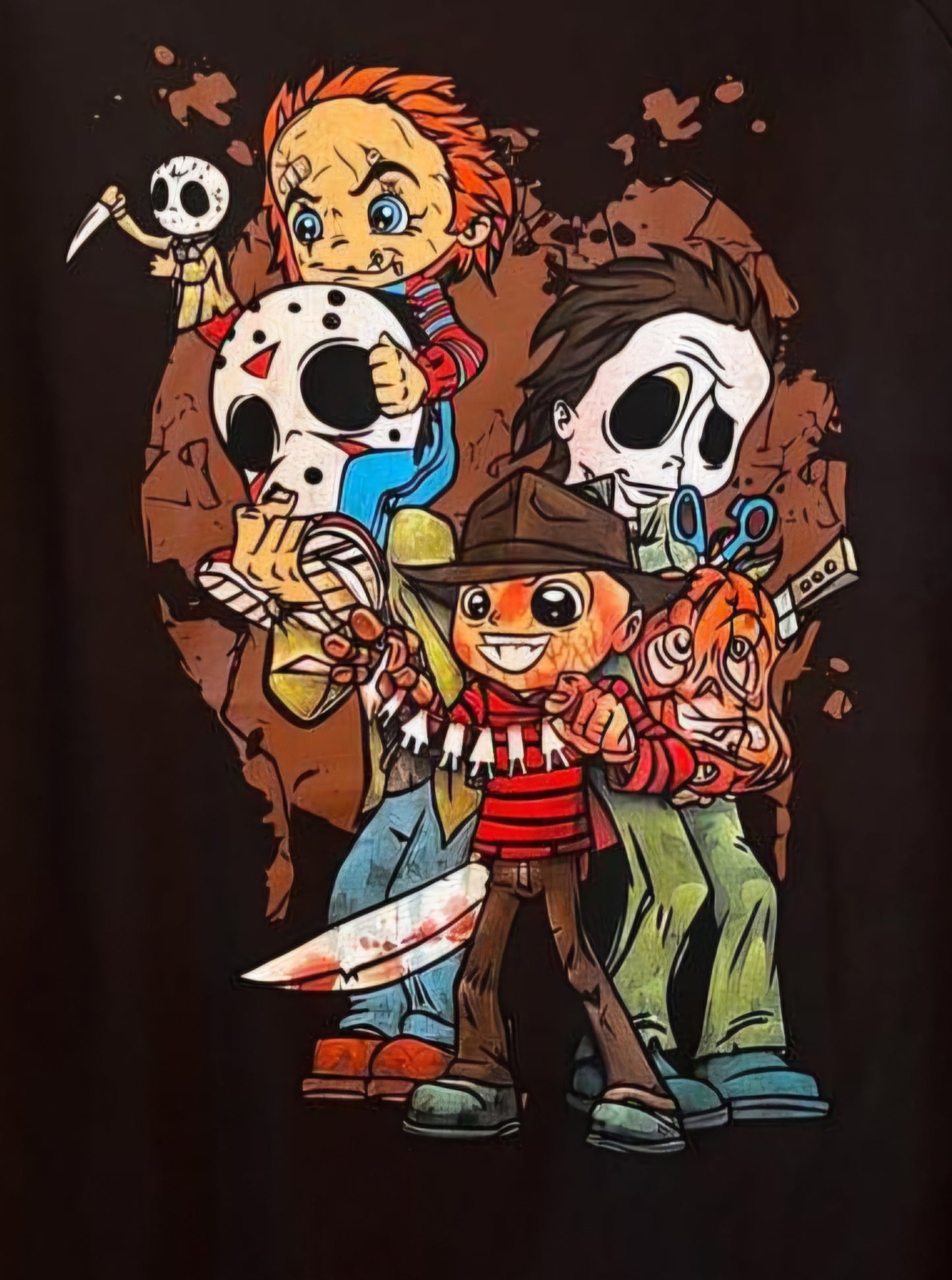 Camiseta de Halloween de bebés del terror