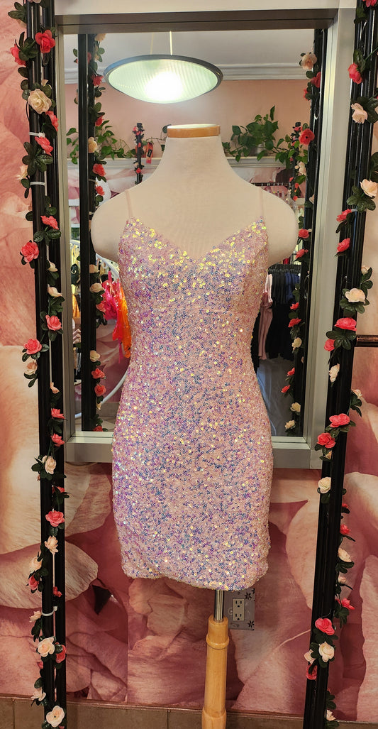 Vestido de ensueño en tonos pastel brillantes n.° 9720