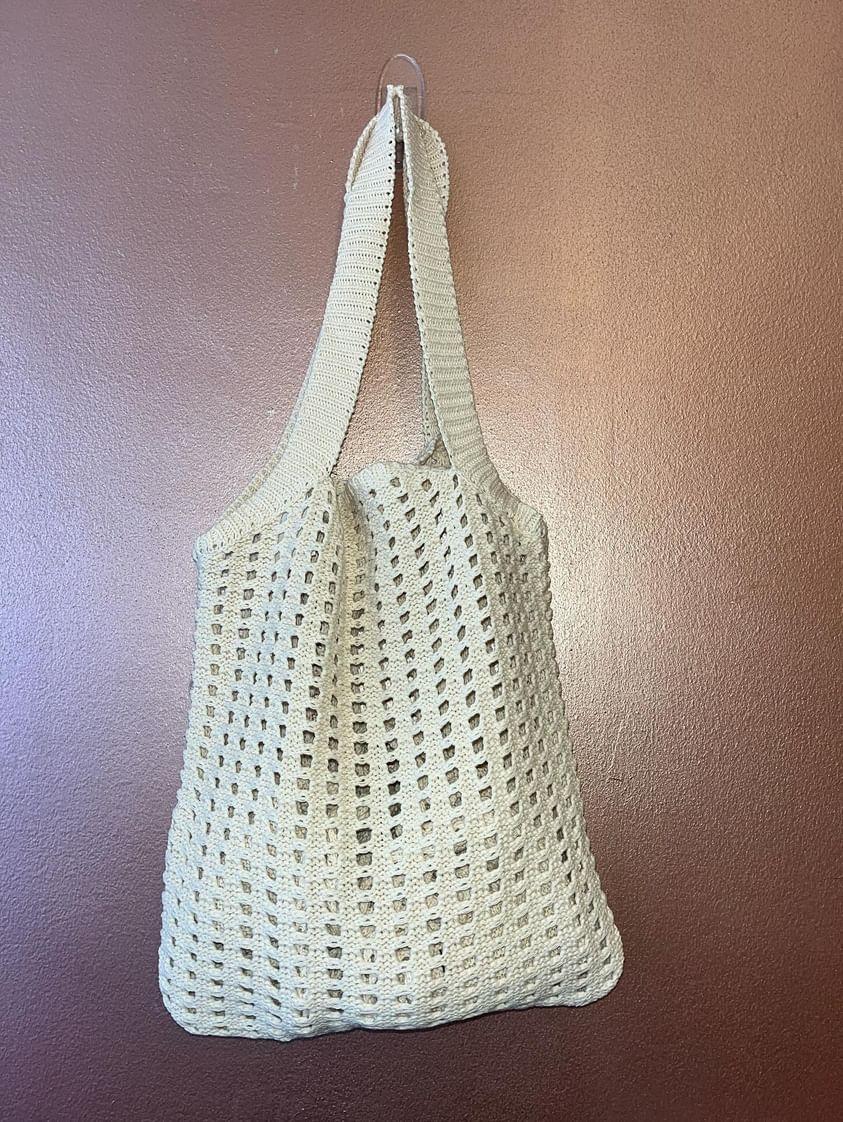 Small Ivory Crochet Bag