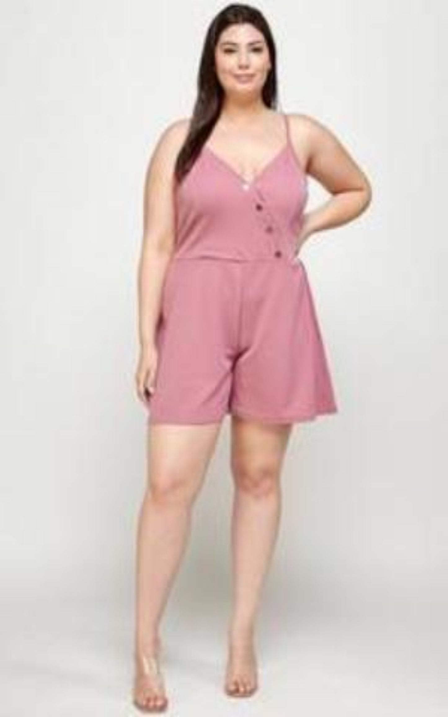 Women's Button Design Romper