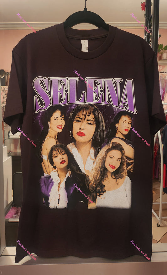 Camiseta morada de Selena