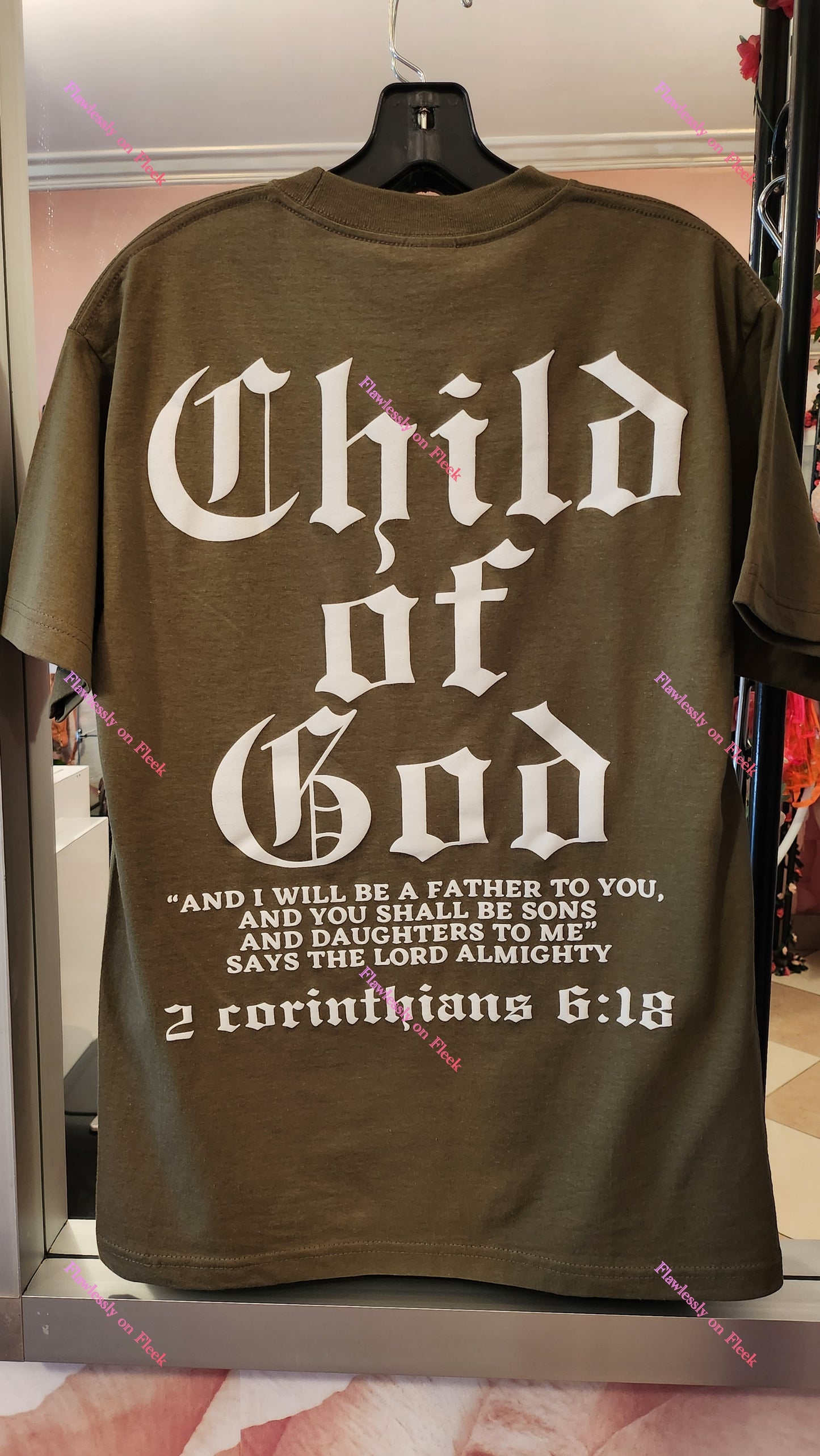 Child of God Scripture Puff Print T-Shirts