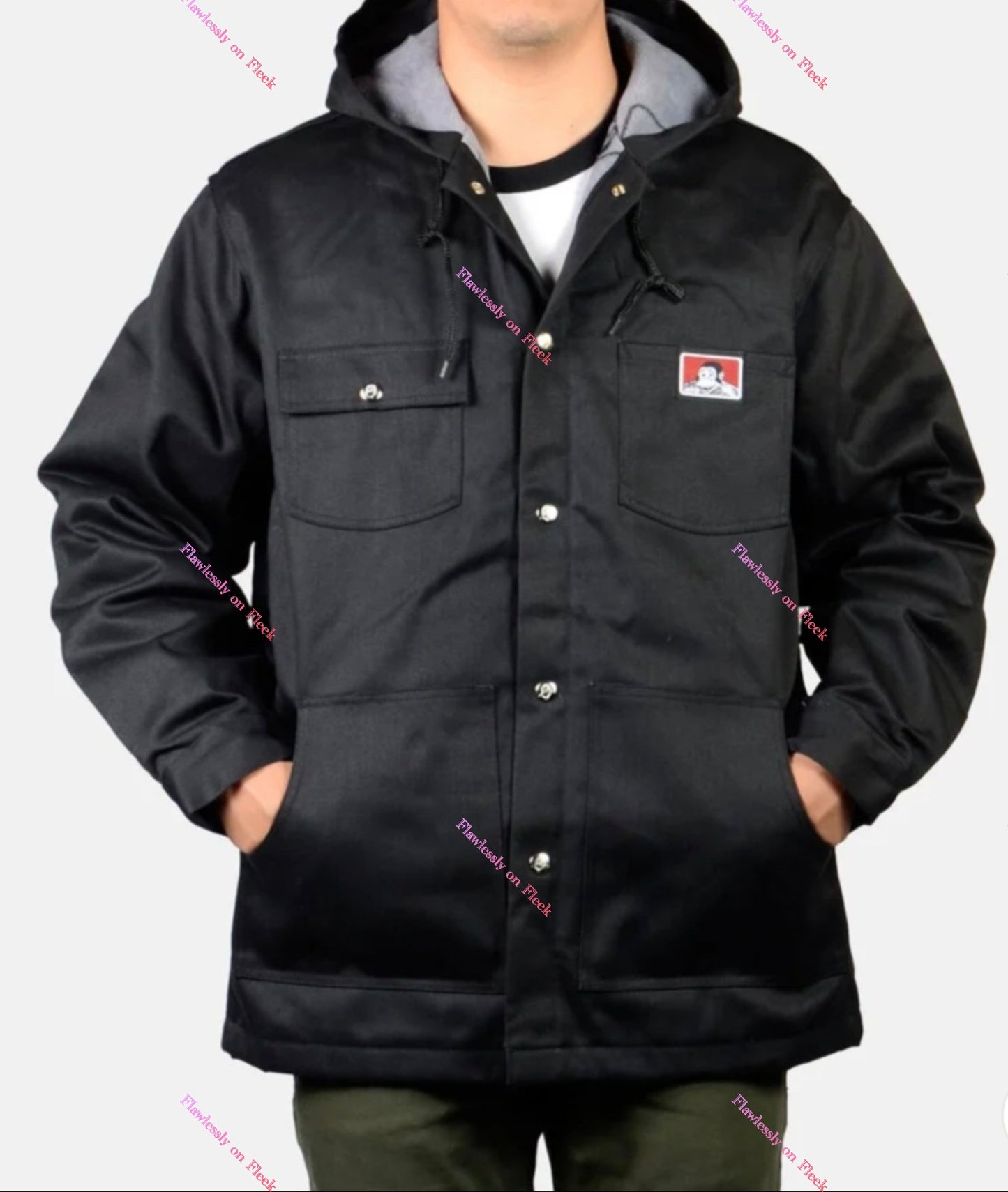 Ben Davis Hooded Jacket w/Snap Buttons