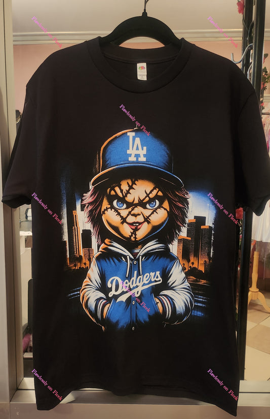 Chucky Baseball Halloween Graphic T-Shirt
