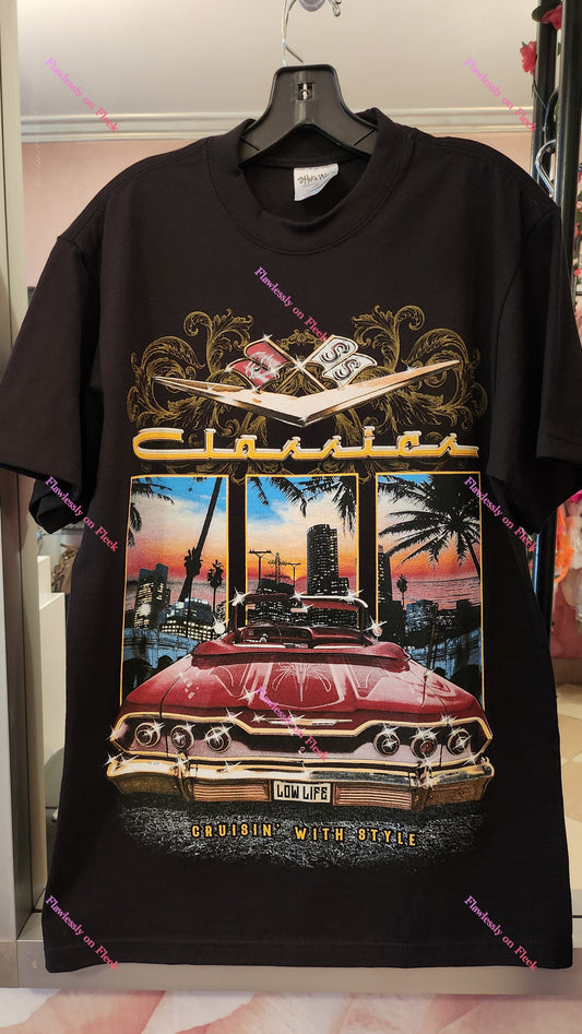 Lowrider Classic Cruisin with Style Graphic T-Shirt