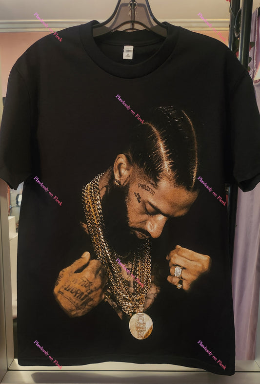 Nipsey Hustle Chains Graphic T-Shirt