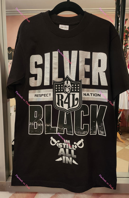 Raiders Silver & Black R4L T-Shirt