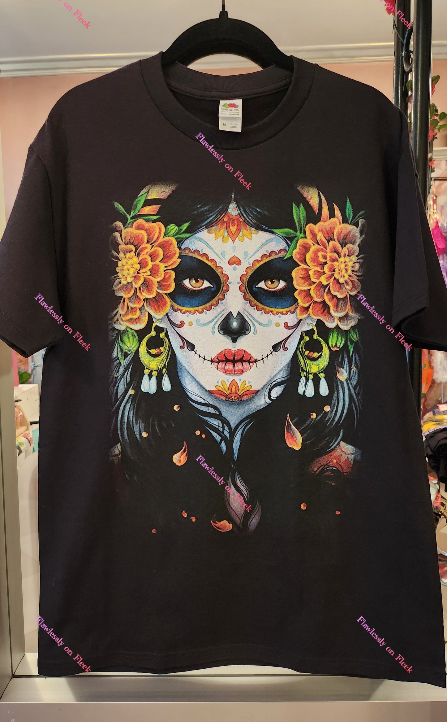 La Catrina Colorful Graphic T-Shirt