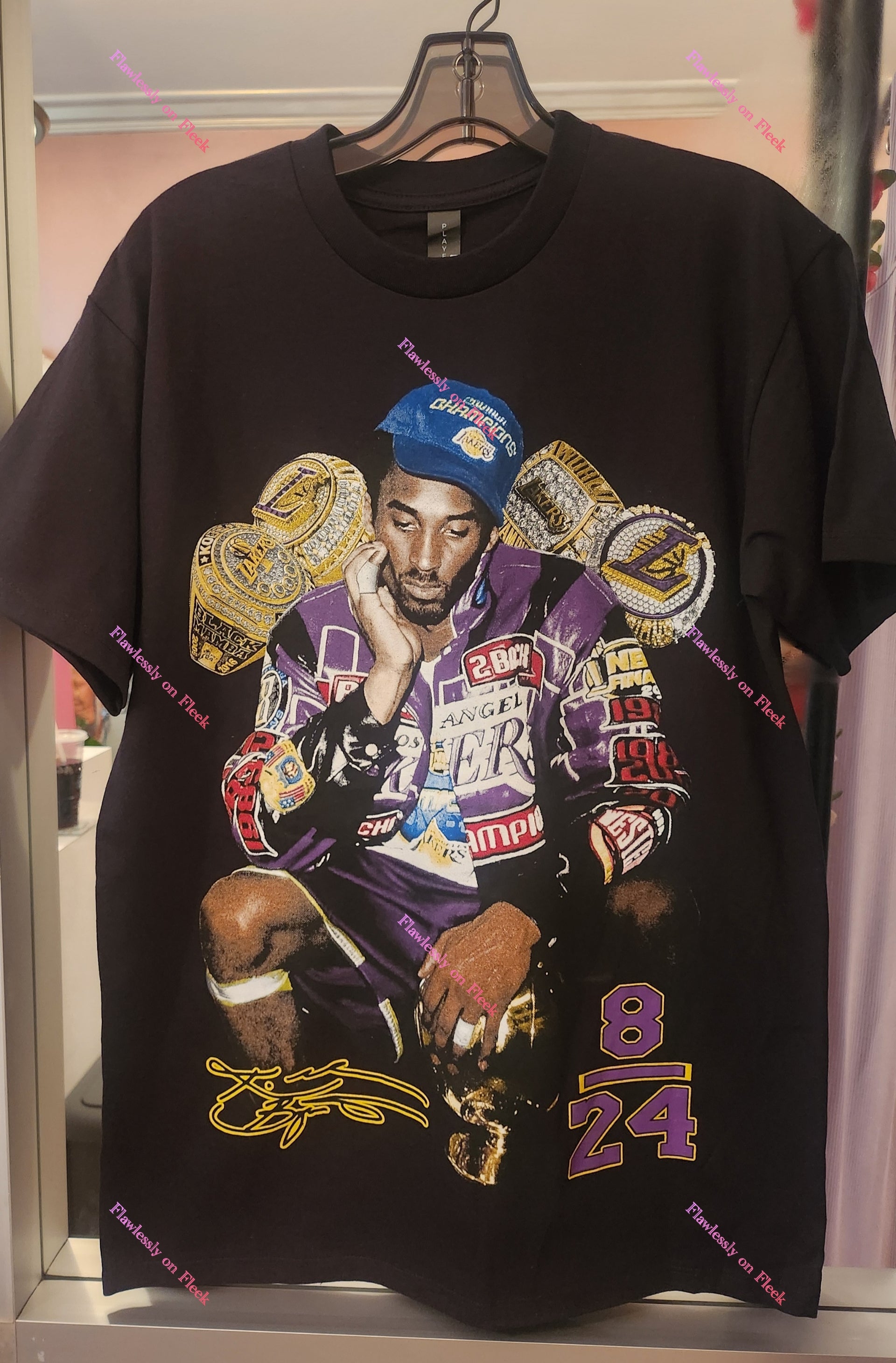 kobe bryant 5 rings t shirt