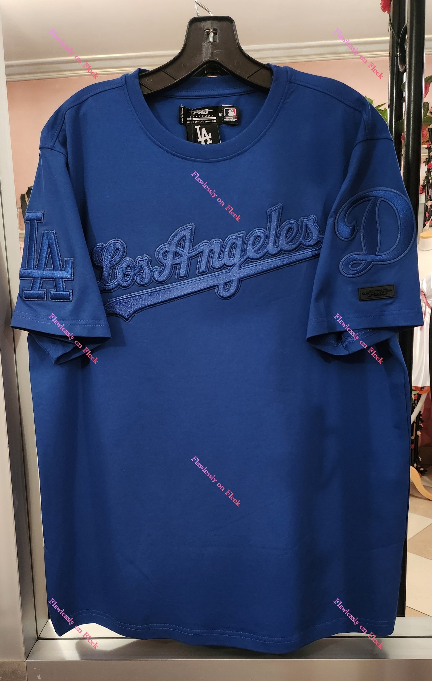 Dodgers All Blue Chenille T-Shirt