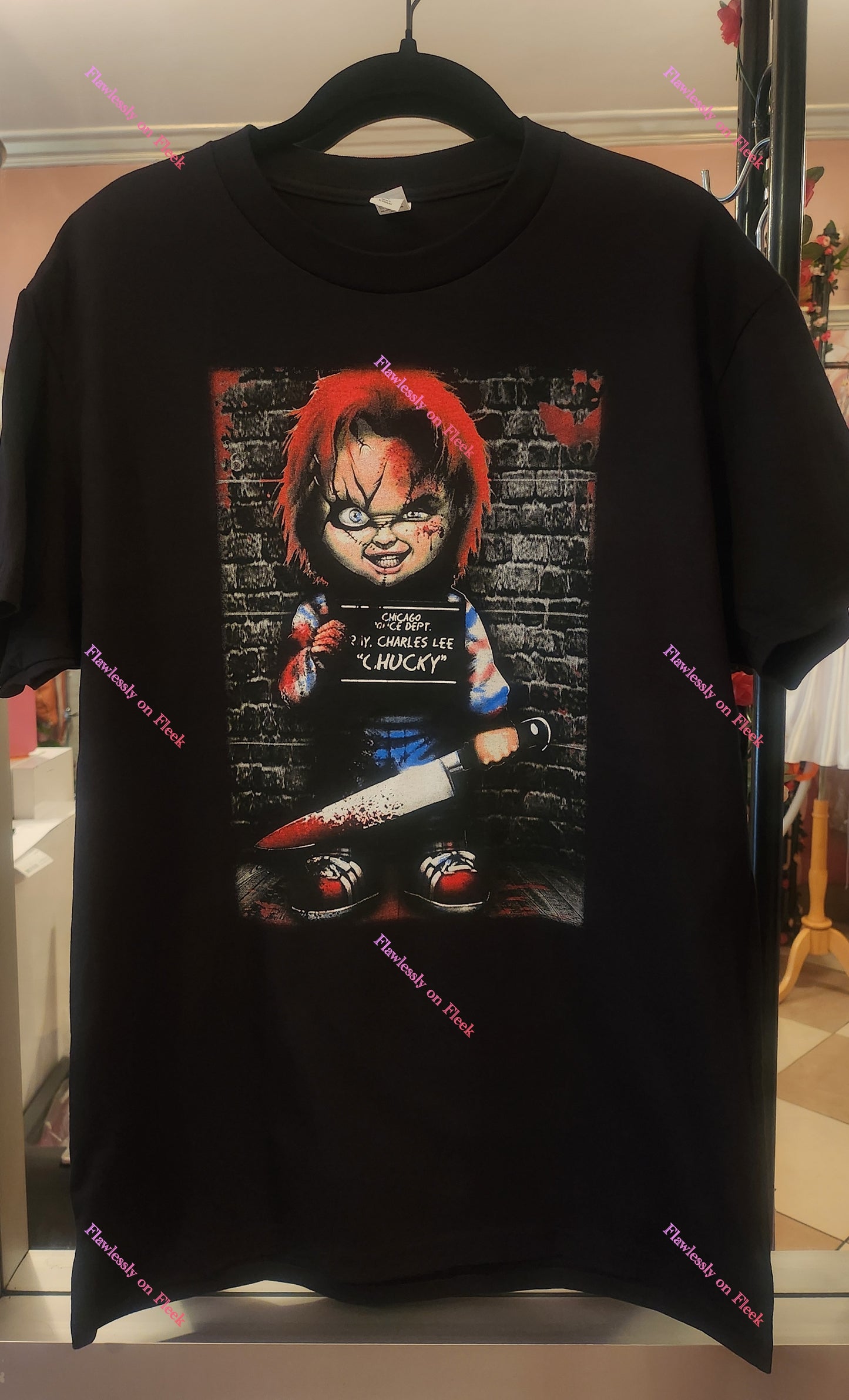 Chucky Mugshot Child's Play Graphic T-Shirt