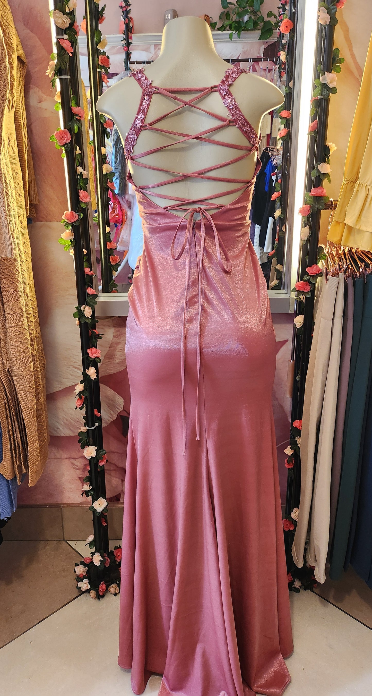 Vintage Dusty Rose Dress