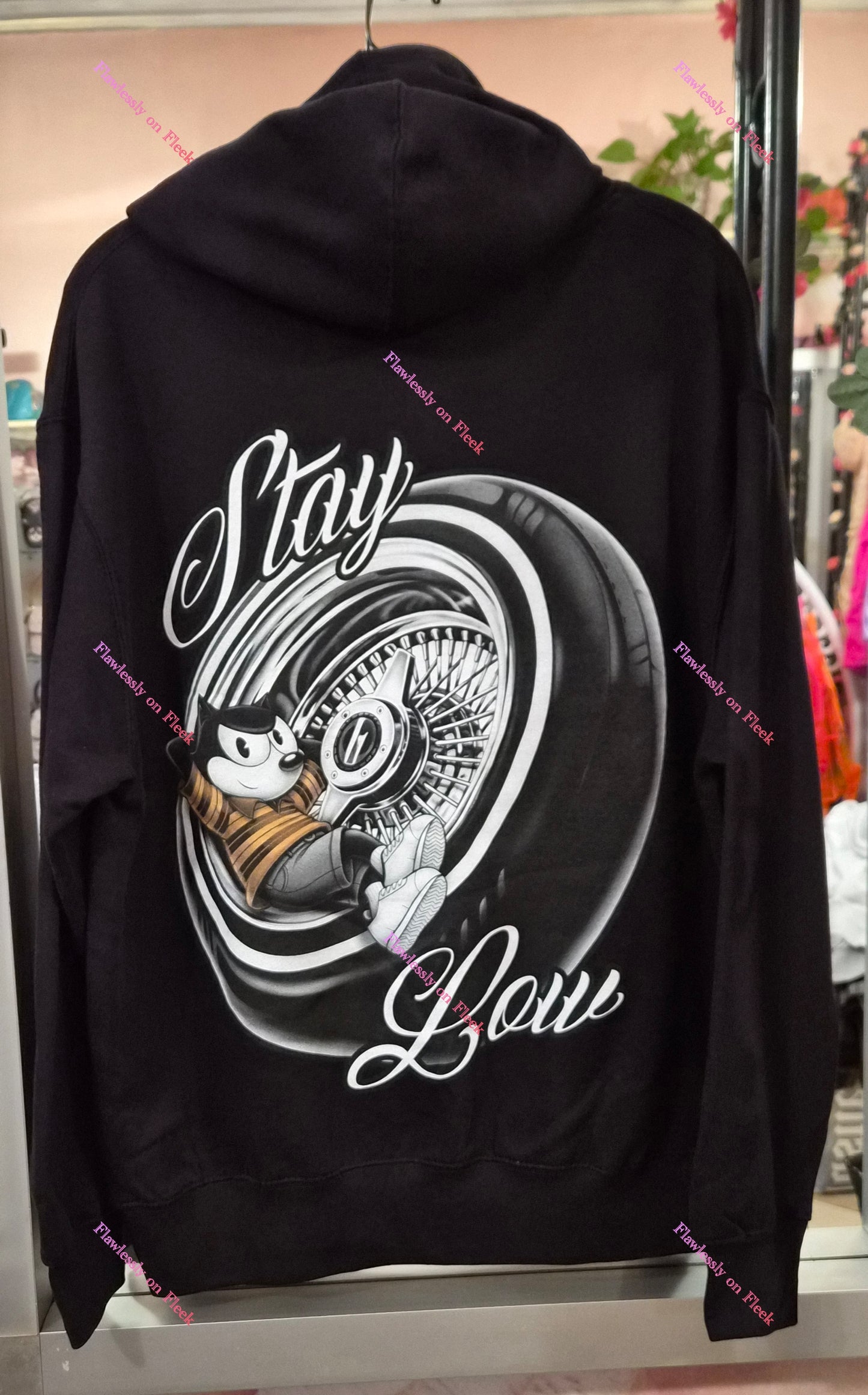 Felix the Cat Stay Low Hoodie