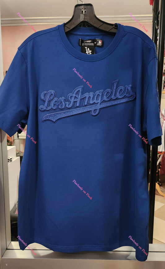 Dodgers All Blue Chenille T-Shirt