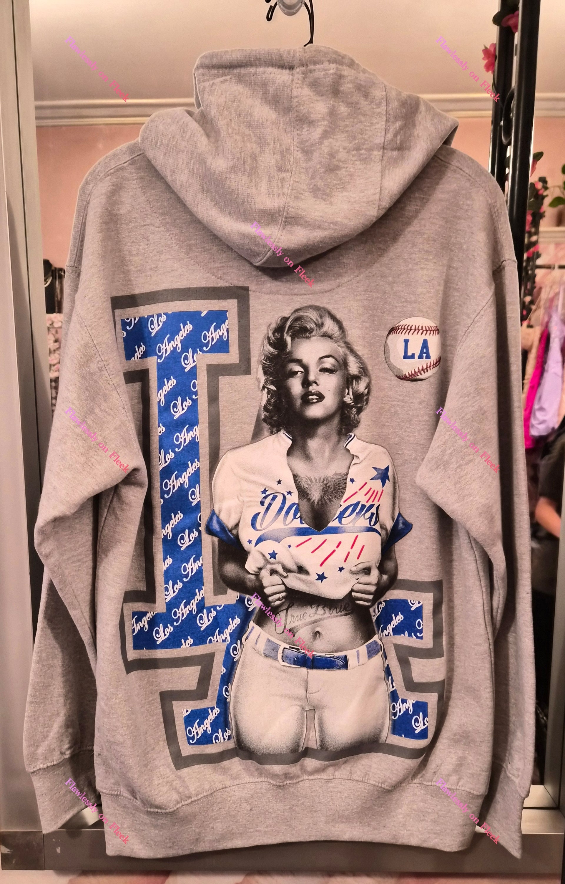 LA Dodgers Marilyn Monroe Hoodie – Flawlessly On Fleek