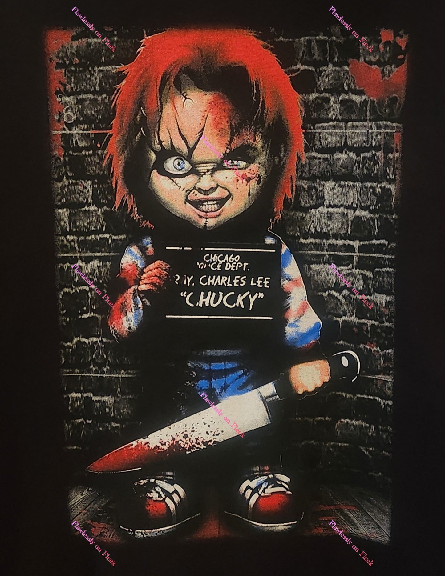 Chucky Mugshot Child's Play Graphic T-Shirt