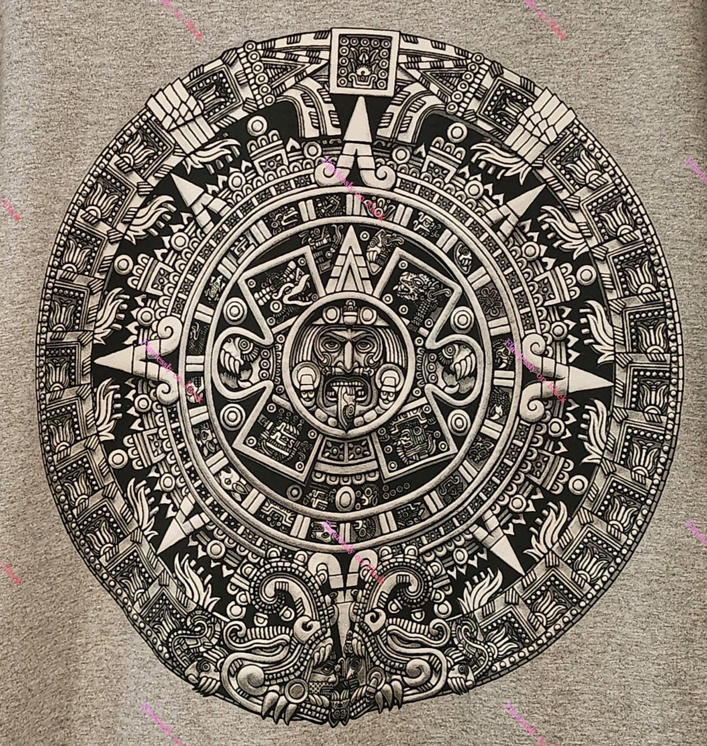 Aztec Mexica Calendar T-Shirt