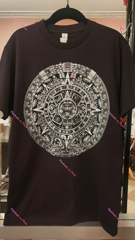 Aztec Mexica Calendar T-Shirt