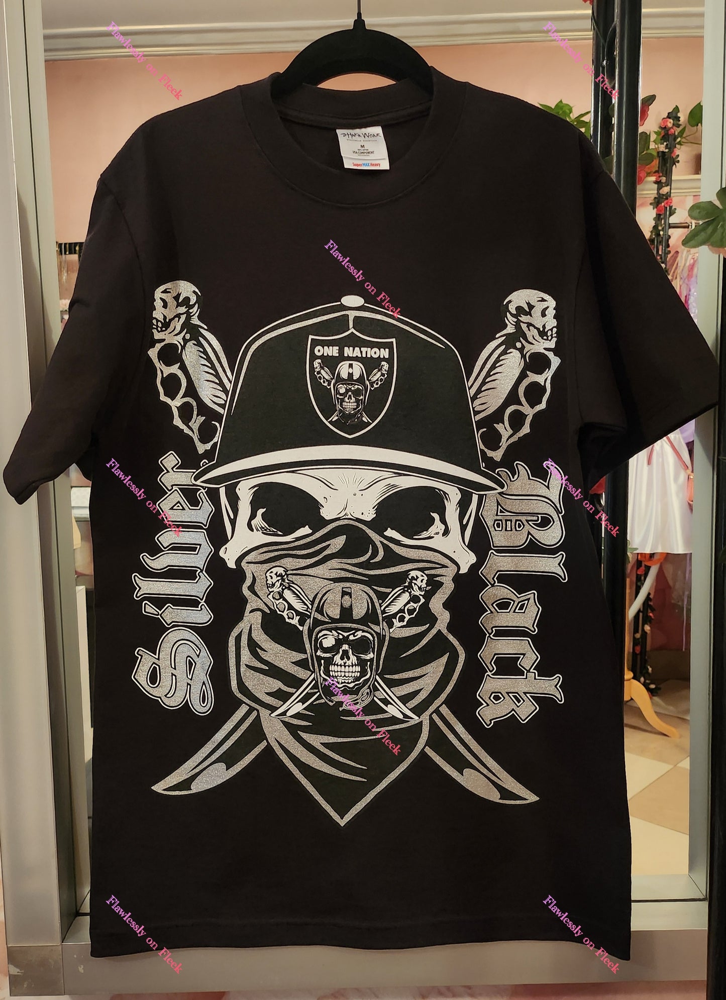 Raiders Silver & Black One Nation T-Shirt